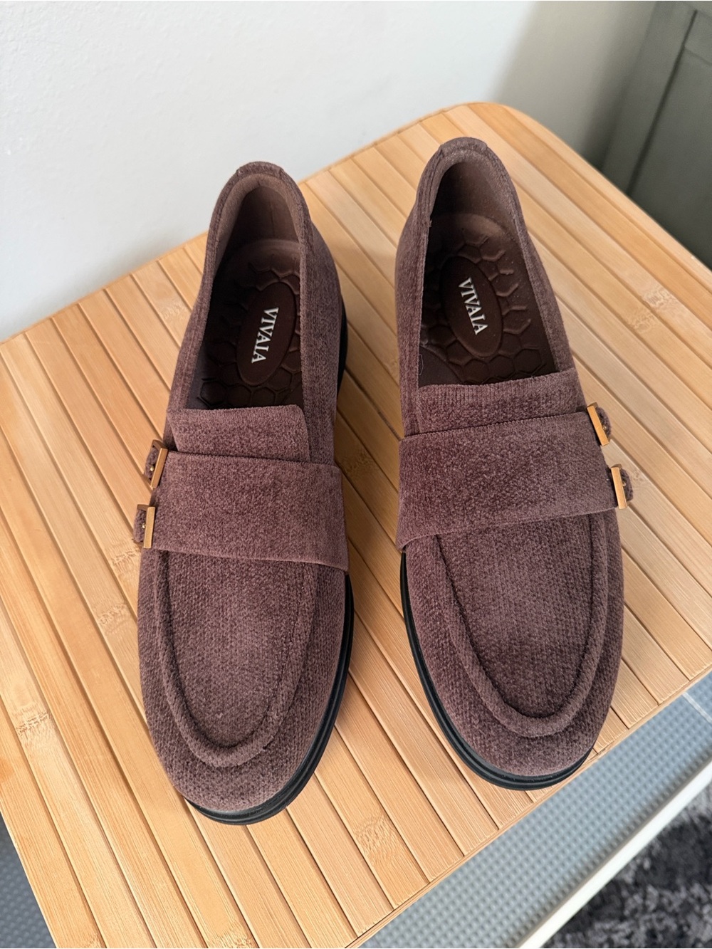 Round-Toe Velvet Penny Loafers (Luciana) - Picture 7 of 7